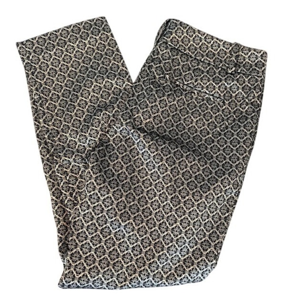 Ann‎ Taylor Factory Women's Signature Black & Gold Stretch Dress Pants 8 Career